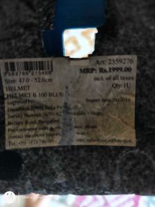 Decathlon Used Helmet Suitable For 2-3 Yea Old