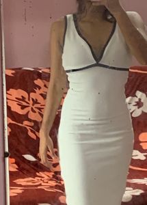 ZARA Long Contrast Dress
