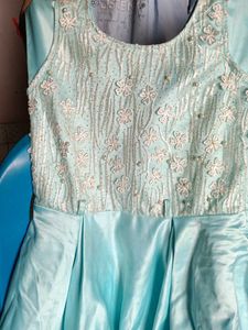 Elegant Baby Blue Party Dress