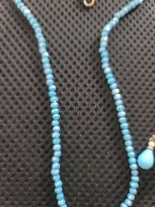 Sky Blue Colour Chain With Locket