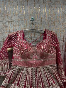 Gorgeous Wedding Gown with Skirt and Dupatta