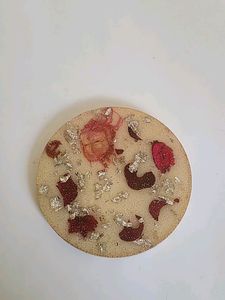 Resin Coaster With Rose Petals