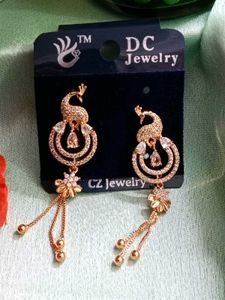 Peacock Drop Earrings