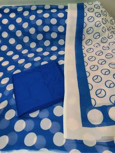 Polka Dot Salwar Kameez Unstitched Clothes