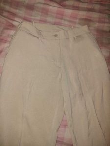 Beige Casual Pants
