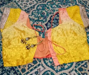 Orange &amp; Yellow Ombre Dupatta