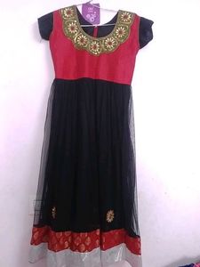 Girls' Black & Red Dress,suitable For,12to13 Years