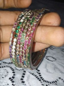 Set of 7 Gemstone Bangles
