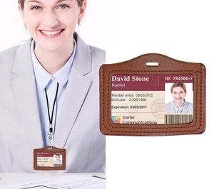 1 Pcs New Leather Holder For Identity or ATM Card
