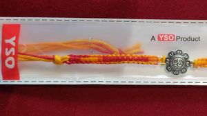 Om Pure Silver Rakhi