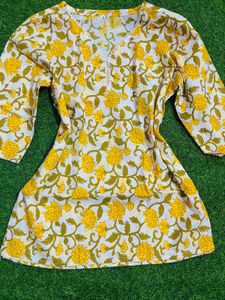 Small Size Short Kurti Pure Cotton