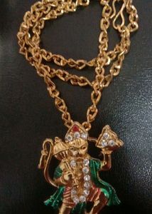 Hanumanji Locket And Chain Gold Covering