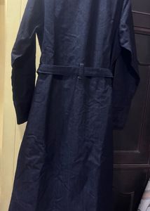 Belted Black Trench Coat