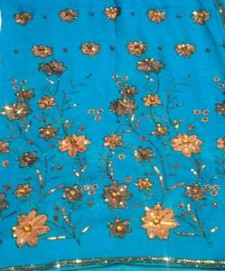 Beautiful Saree With Pretty Blouse