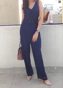 GINGER BY LIFESTYLE NAVY BLUE JUMPSUIT