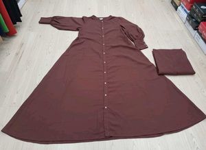 Brown Abaya new but without tag