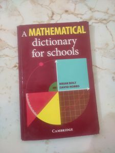 A Mathematical Dictionary For School