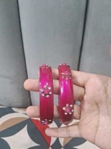 🌹Pink Bangles with Detailing🌹