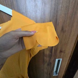 Price Drop!!Mustard A-line fit and flare dr