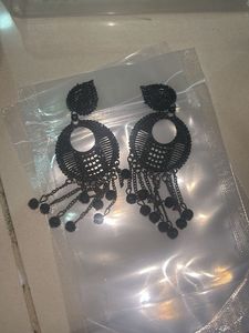 Black Dangle Earrings