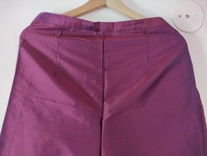 Purple Embroidered Kurta Trouser with Dupatta Set