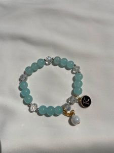 Strechible Stone Alphabet Bracelet