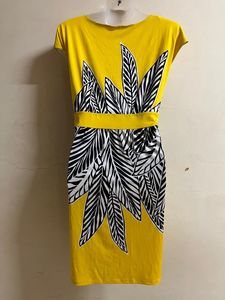 Korean Yellow Party Wear One Piece