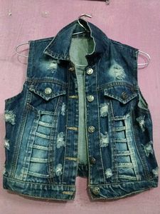 Distressed Denim Jacket