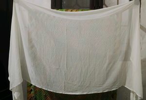White Ethnic Dupatta