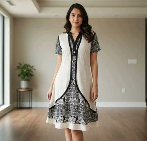 Stylish Black & White Dress