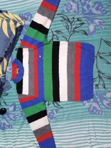 Striped Multicolor Pullover Sweater