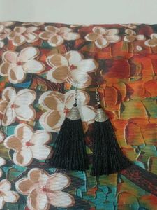Black Thread Earring