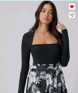 Black Long Sleeve Top