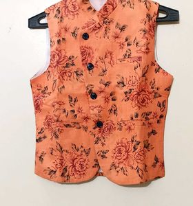 Floral Print Waistcoat