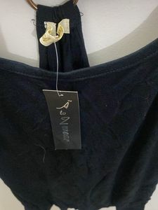 Black Ring Detail Tank Top