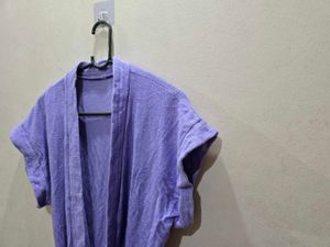 Sexy Short-Sleeve Bathrobe