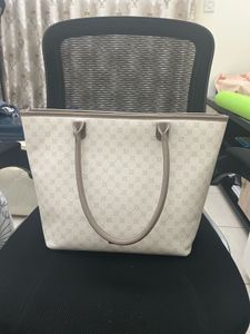 Handbag Bag - Neutral Geometric Print