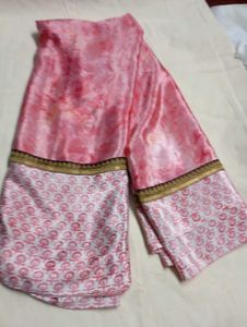 Used Rose Creap Saree