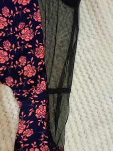 Pink Printed Floral Top❤️