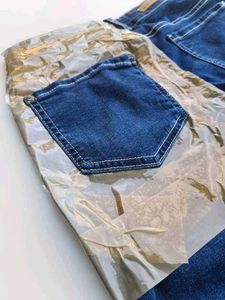 Two-Tone Denim jeans DIY