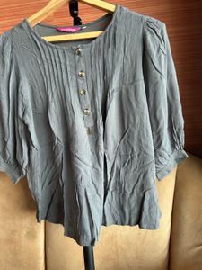GREY CASUAL TOP