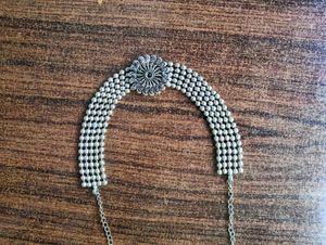 Silver Tone Choker Necklace
