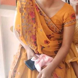 Elegant Floral Saree