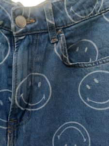 Smiley X H&amp;M Straight Wide Leg Denim