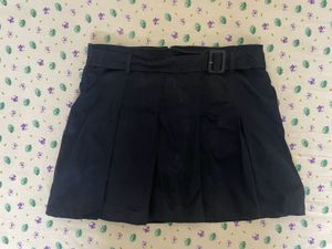 Y2K Navy Blue Mini Skirt with Shorts