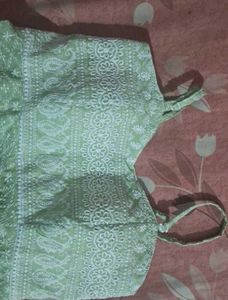Embroidered Green Top
