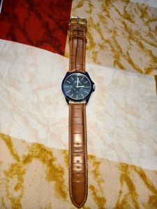 Peter England Brown Leather Watch