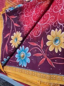 Multicolor Floral Saree