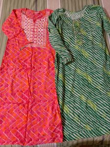 Two Colorful Kurtis