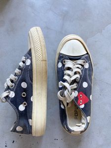 Polka Dot Canvas Sneakers